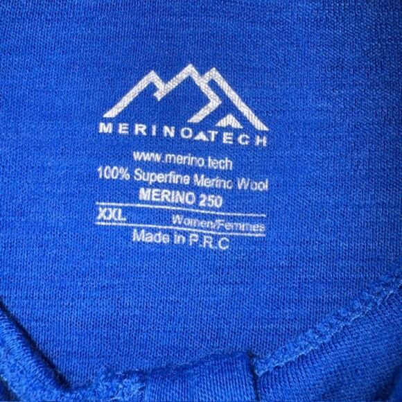 Merino Tech Women's Merino Half Zip Long Sleeve 250  XXL - Picture 3 of 5